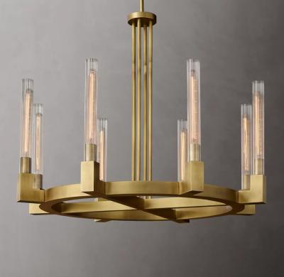 Cina Antico candelabro in bronzo con base per lampadine E12 in vendita