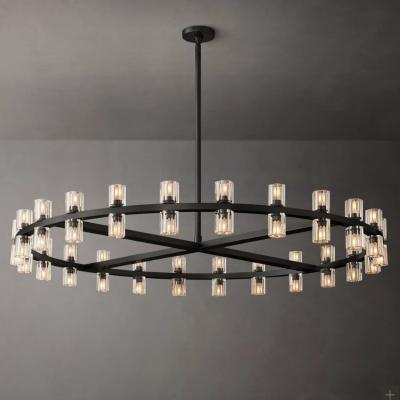 China Hot Hanging Glass K5 Crystal Chandelier for Bedroom Villa Living Room Demension D 120CM for sale