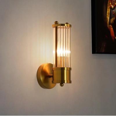 China Elegant Brass Wall Lamps for Vintage Home Décor for sale