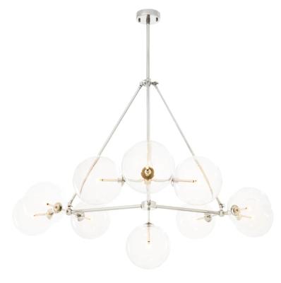 China Modern Luxury Glass Ball Chandelier , Ceiling LED Modern Chandelier For Living Room for sale