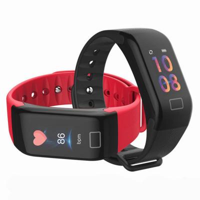 China Smart MP3 Playback Wristband Watch F1Plus Wristband Heart Rate Blood Pressure Monitor Band Blood Oxygen Sport For Android IOS for sale