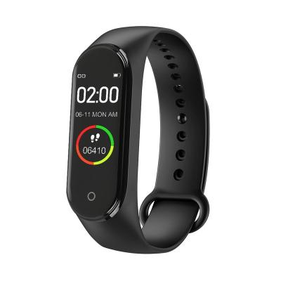 China 2021 New Touch Screen Smart Watch M4 Wristband Fitness Tracker Heart Rate Smart Band Waterproof Men Women Gift for sale