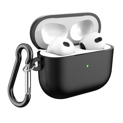 China Lightweight Liquid Silicone Case For Airpods 3 Cover 2021 Shock Absorbing Protective Case With Key Chain Accessories Waterproof for sale