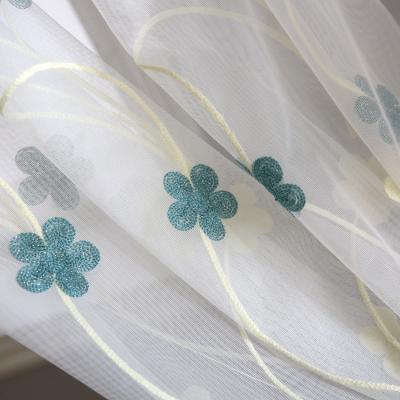 China Insulated Shaoxing factory hot sale name of fabric curtain window embroidery sheer voile curtain for sale