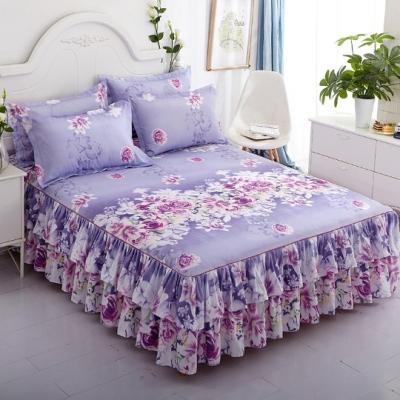 China Graceful Jacquard Fitted Sheet Lace Bedspread Bedspread Bedroom Bedspread Skirt for sale