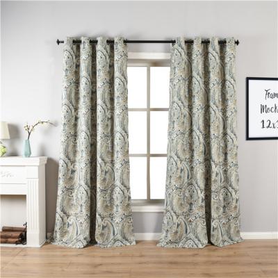 China 2018 Colorful Blackout Window Blackout Curtain Drapes For Living Room for sale