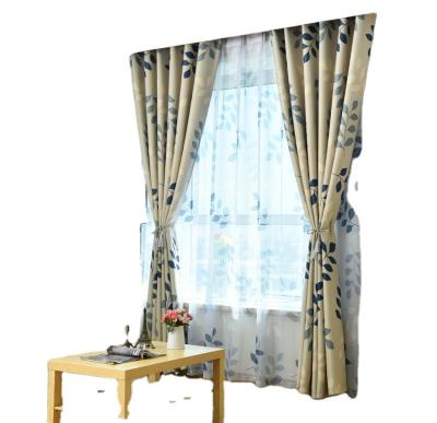 China Decorate Ready Made Curtain Sheer Curtains In Stock Wholesale Curtain On Line Print Voile for sale