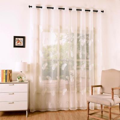 China Voile curtain products is curtain tape eyelets fabric curtain embroidered curtain latest design for sale