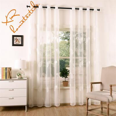 China Pure curtian the latest embroidered curtain designs 2018 pure curtain for sale