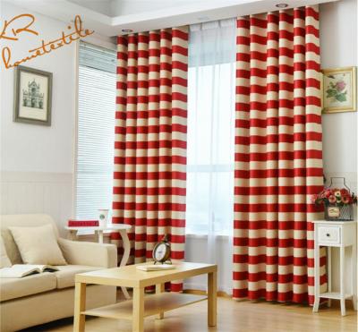 China 100% Hot Sale Ready Made Blackout Print Blackout Polyester Window Curtain for sale