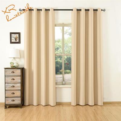 China European Blackout Style Curtain Strip Eyelets Curtain And Hotel Blind Drapes for sale