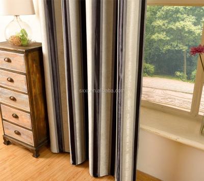 China Blackout Germanysheer Stripe Linen Window Curtain And Blackout Stripe 2018 New Design for sale