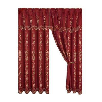 China Voile Curtain Factory Hot Sales The Curtain With American Style Embroidery Curtains for sale