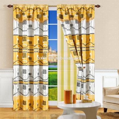 China Blackout America and Africa Style Pleat Jacquard Curtain Supplies Grommets Drapery Curtains Bed Room for sale