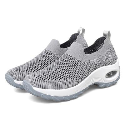 China Fashion trend summer sneakers knitted women sports shoes fashion running casual ladies walking style shoes for women for sale