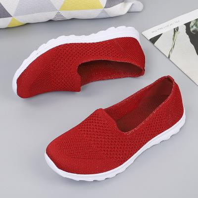 China Summer Breathable Non-slip On Breathable Loafers Flat Knit 2023 Female Female Trending Shoes Women's Shoes For Women Flat Sports Shoes Ladies for sale