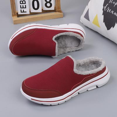 China Fashion Trend Winter Lovers Cotton Casual Shoes Slippers Super Large Size Warm Light Home Waterproof Upper For Women Shoes for sale