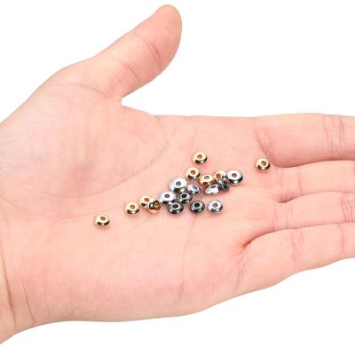 China Big Hole Beads For Jewelry Making 200-400pcs/lot 5 6mm CCB Charm Spacer Beads Wheel Bead Flat Around Loose Beads For DIY Jewelry Making Supplies Accessories for sale