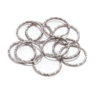 China Diy Chain For Jewelry Making 30pcs/lot Rhodium Color Split Key Rings 25mm Keychain Llaveros Clasp Findings Key Key Chain For DIY Jewelry Making Accessories for sale