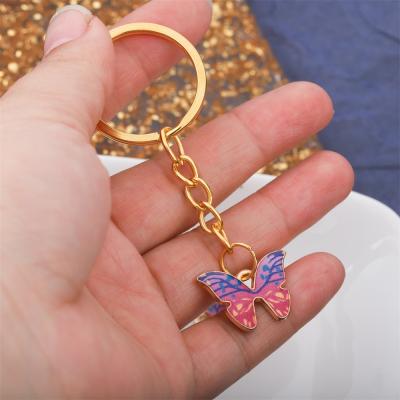 China Charms Arrangement 10pcs 21x15mm Nacklace Small Butterfly Metal Charms Colorful Enamel Pendant Necklace Bracelet For DIY Jewelry Making Accessories for sale