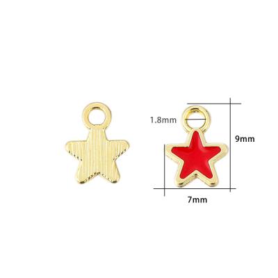 China 50Pcs/lot Fashion Accessory Metal DIY Jewelry Mini Stars Classy Gifts For Women Girl Charms Dangle For DIY Earrings Necklaces Jewelry Making Findings for sale