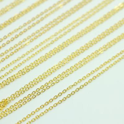 China Diy Chain For Jewelry Making 12Pcs/Pack 40cm Silver Gold K White Hugging Necklace Charm Chains For DIY Jewelry Findings Making Materials Accessories Wholesale for sale