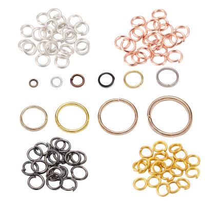 China DIY Jewelry Making 5 6 8 10 mm 200pcs/lot 4 Color Jump Rings Silver / Gold For DIY Jewelry Making for sale