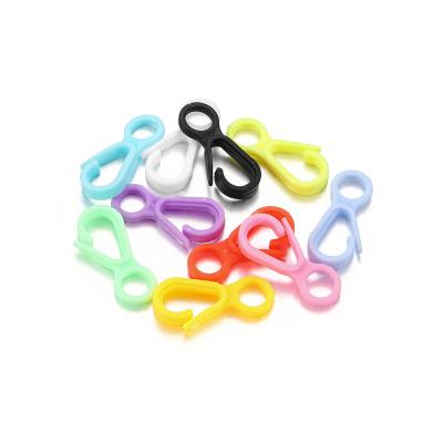 China Lobster Clasp Hook For Bracelet 50Pcs 15x33mm Plastic Colorful Lobster Clasp Hook Clips Connectors For Key Chain Hooks DIY Jewelry Making Supplies Accessories for sale