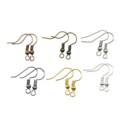 China Gold Ear Wires 200pcs/lot Cheap Iron Ear Hook Clasp Ear Bead Charm Earring Hooks Wires China Supplier for sale