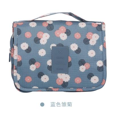 China Preppy Bag Style Portable Cosmetic Makeup Toiletry Bags Travel Storage Hanging Organizer for sale