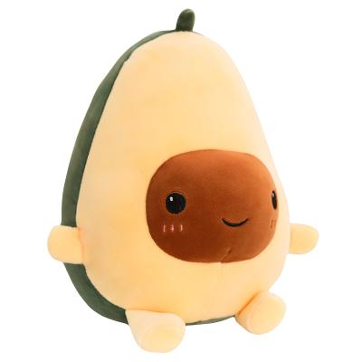 China Adorable Plush Soft Stuffed Doll Pillows Baby Christmas Hugable Avocado Soft Plush Toy for sale