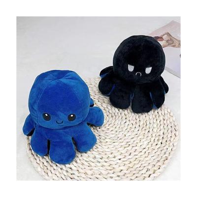 China Wholesale 20cm Plush Toy Wholesale 20cm Mixed Colors Flip Reversible Cute Small Octopus Plush Toys for sale