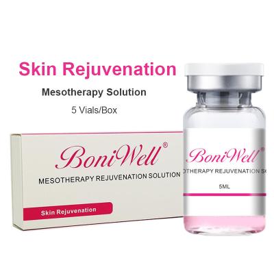 China BoniWell Solución de mesoterapia para el rejuvenecimiento de la piel Reforzador para la producción de colágeno Antienvejecimiento MTS Microneedling Sero mesoterapéutico inyectable 5 ml/ vial en venta