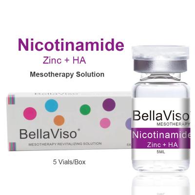 China BellaViso Nicotinamide (Zinc + HA) Mesotherapy Solution Skin Booster for Brightening Anti Acne MTS Microneedling Injectable Meso Serum 5ml/Vial for sale