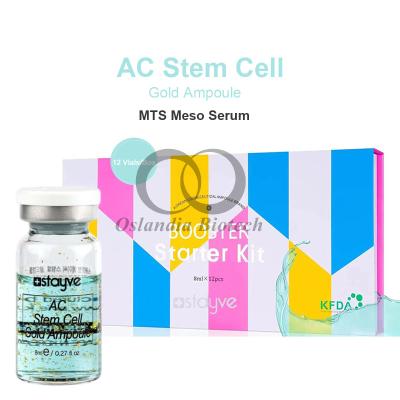 China Stavye AC Stem Cell Gold Ampoule Skin Booster Meso Serum Acne Treatment MTS Microneedling Mesotherapy Solution 8ml/Vial for sale