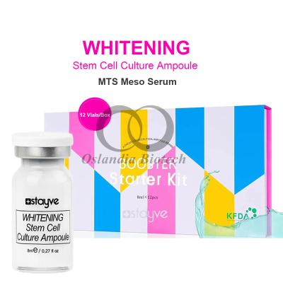 China Stavye Whitening Stem Cell Culture Ampoule Skin Booster Meso Serum Brightening Wrinkle Reduction MTS Microneedling Mesotherapy Solution 8ml/Vial for sale