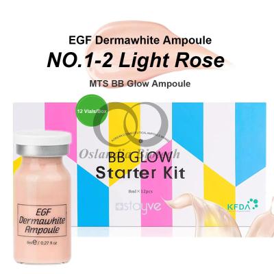 China Stavye Dermawhite BB Glow Ampoule No.1 Light Rose Meso Serum Brightening MTS Microneedling Mesotherapy Solution 8ml/Vial for sale