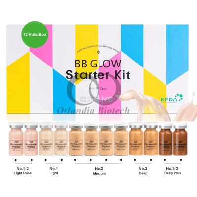 China Stavye Dermawhite BB Glow Foundation Ampoule Starter Kit Pigment 5 Types Shade Meso Serum Anti Aging MTS Microneedling Mesotherapy Solution 8ml/Vial for sale