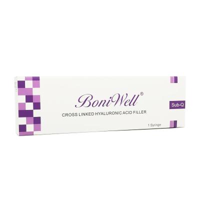 China BoniWell Sub Q HA Dermal Filler 10ml /20ml Crosslinked Injectable Hyaluronic Acid Gel for Breast Enhancement Buttocks Augmentation for sale