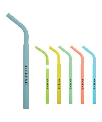 China Sustainable Type Plastic SILICONE Drinking Straws Bar Accessories Drinking Straws for sale