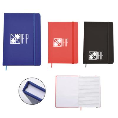 China Custom hardcover book promotion school notebook stationery set a5 a6 PU leather cover notebook YC915 for sale