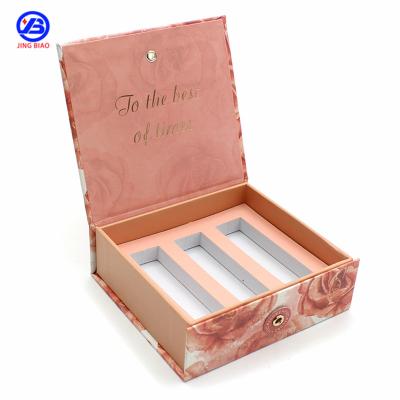 China Handmade High Quality Recycled Lip Scrub Cosmetic Pink Packaging Container Flip Boxes Liner Pencil Private Label Custom Beauty for sale