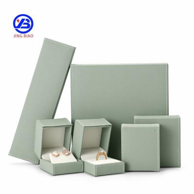 China Hot Selling Recycled Materials Luxury Custom Design Color Proposal Wedding Ring Pendant Bracelet Matt Lamination Packaging Jewelry Boxes With Logo for sale