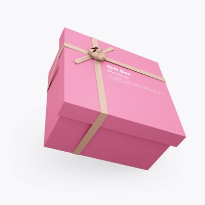 China Factory supply 2022 high-end recyclable eco-friendly materials direct recycled luxury custom package valentines day gift box with ribbon for sale