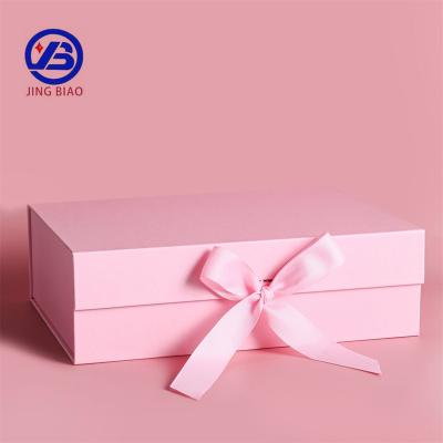 China Recycled Materials Logo Customized Handmade Recyclable Matt Lamination Gift Boxes Packaging Collapsible Storage Box With Magnetic Lid for sale