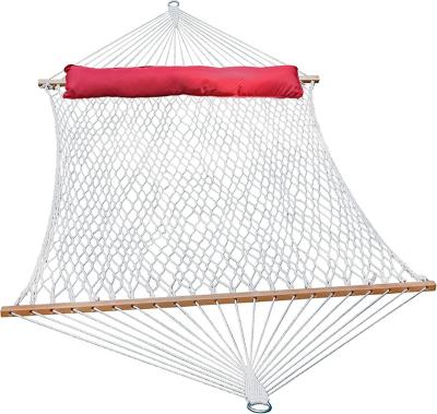 China Wholesale Net Comfortable Cotton Outdoor Single Hammocks Handmade Camping Rope Hammock for sale