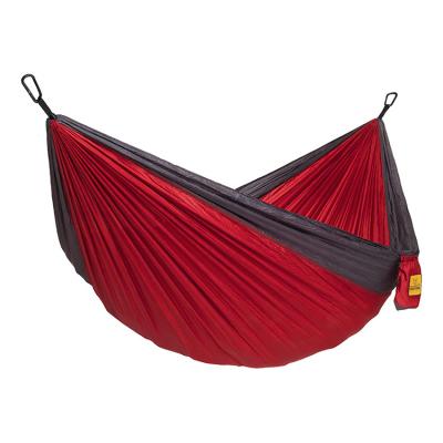 China Logo Hiking Gear Foldable Parachute Comfortable Custom Nylon Hitch Camping Hammock Outdoor Portable Swing for sale