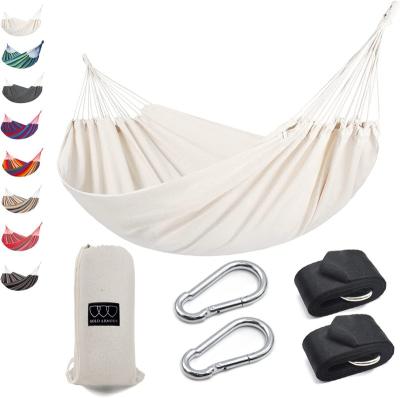 China Comfortable Outdoor Handmade Hammock Cotton Hammock With Tassel Brazilian Macrame Hanging Hammock for sale