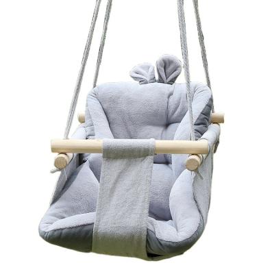 China Factory Wholesale Outdoor Comfortable Indoor Garden Chair Hammock Swing Swing Hanging Chair With Wooden Rod for sale