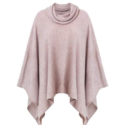 China Classic Custom Design Fashion Knitted Shawl Woman Winter Ponchos Cashmere Poncho for sale